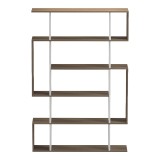 Librari Mito pakoworld sonoma-e bardhë 108.5x25x161cm
