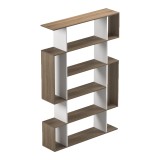 Librari Mito pakoworld sonoma-e bardhë 108.5x25x161cm