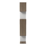 Librari Mito pakoworld sonoma-e bardhë 108.5x25x161cm