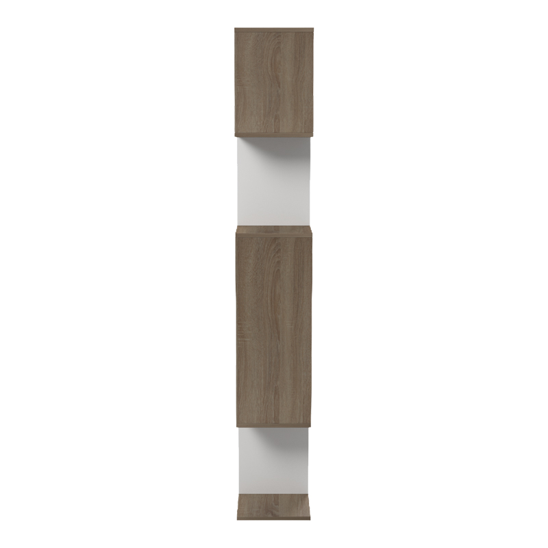 Librari Mito pakoworld sonoma-e bardhë 108.5x25x161cm