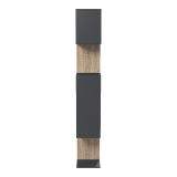 Bibliotekë Mito pakoworld antracit-sonoma 108.5x25x161cm