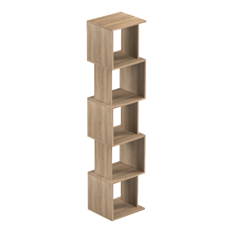 Bibliotekë Cubik pakoworld sonoma 35x30x161cm
