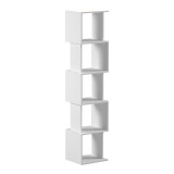 Bibliotekë Cubik pakoworld e bardhë 35x30x161cm
