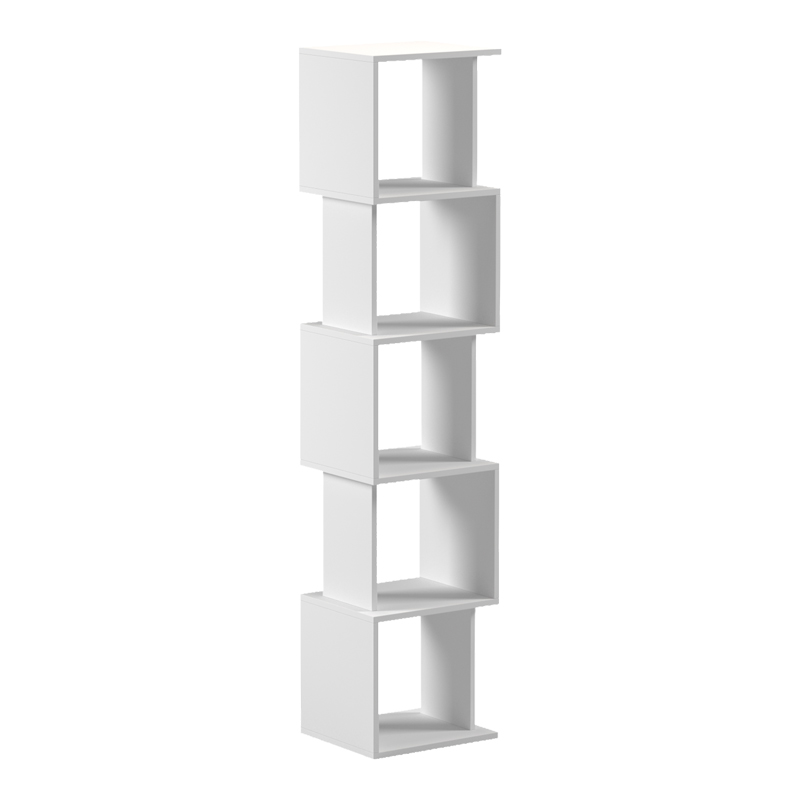 Bibliotekë Cubik pakoworld e bardhë 35x30x161cm
