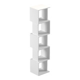 Bibliotekë Cubik pakoworld e bardhë 35x30x161cm