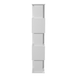 Bibliotekë Cubik pakoworld e bardhë 35x30x161cm