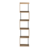 Bibliotekë Cubik pakoworld sonoma-antracit 35x30x161cm