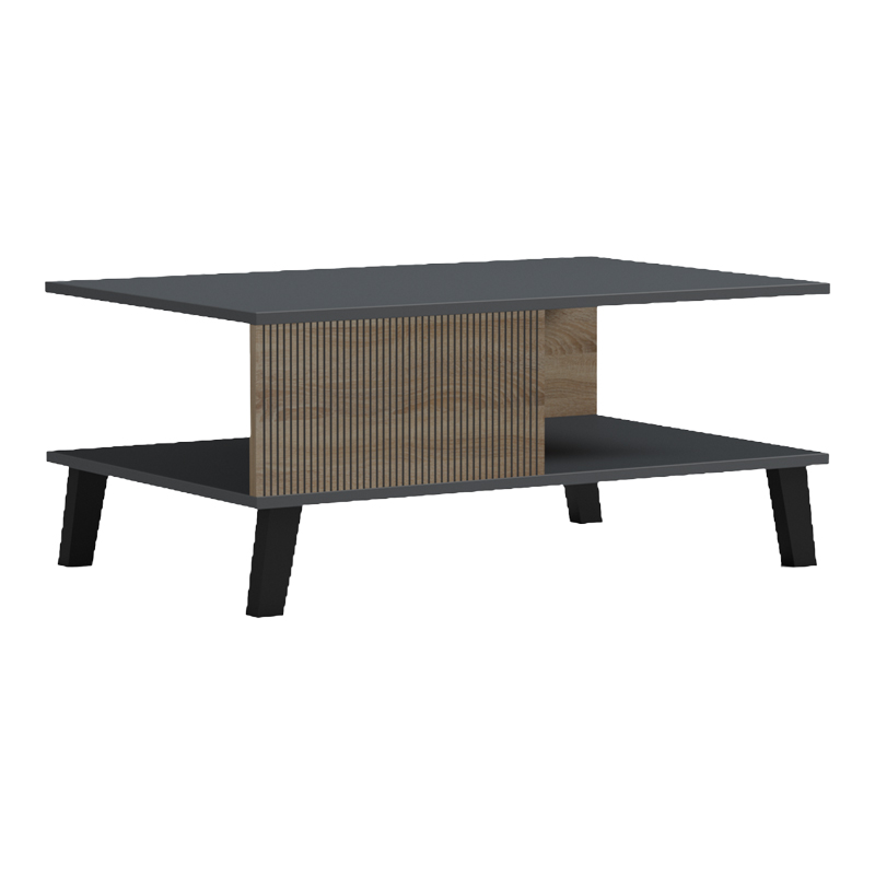 Tavolinë kafeje Tuscany pakoworld sonoma-antracit 83x54x34cm