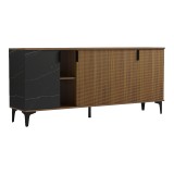 Bufe Riba pakoworld arrë-mermer i zi 180x40x78cm