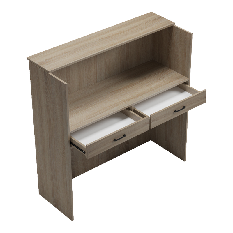 Banaku i recepsionit Optima pakoworld me LED sonoma-antracit 110x40x110cm