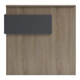 Banaku i recepsionit Optima pakoworld me LED sonoma-antracit 110x40x110cm