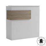 Banaku pritjeje Optima pakoworld me LED i bardhë -sonoma 110x40x110cm