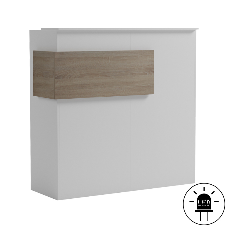 Banaku pritjeje Optima pakoworld me LED i bardhë -sonoma 110x40x110cm
