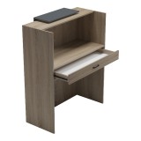 Recepsion Zowel pakoworld me LED SONOMA-antracit 90x40x110cm