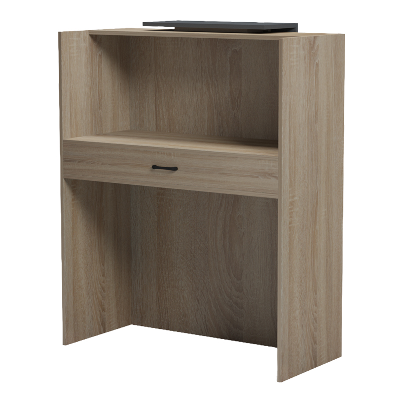 Recepsion Zowel pakoworld me LED SONOMA-antracit 90x40x110cm