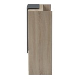 Recepsion Zowel pakoworld me LED SONOMA-antracit 90x40x110cm