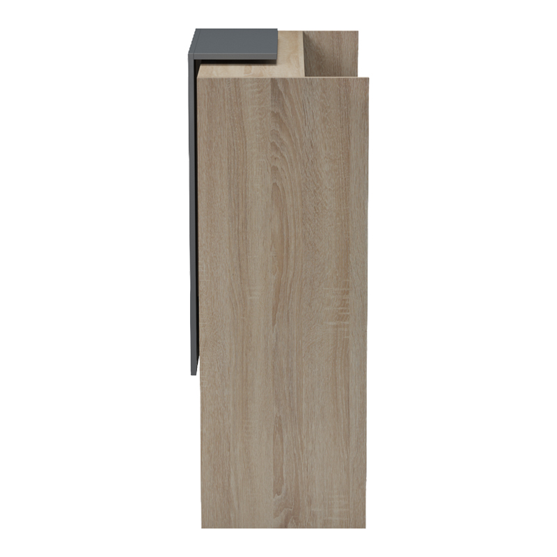 Recepsion Zowel pakoworld me LED SONOMA-antracit 90x40x110cm