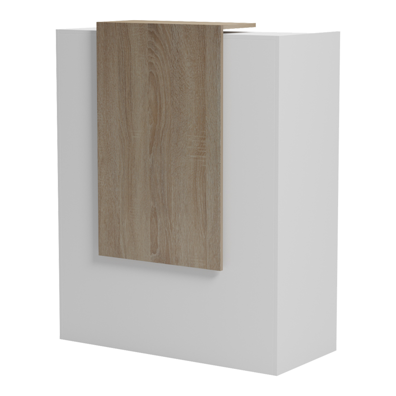 Recepsion Zowel pakoworld me LED i bardhë - sonoma 90x40x110cm