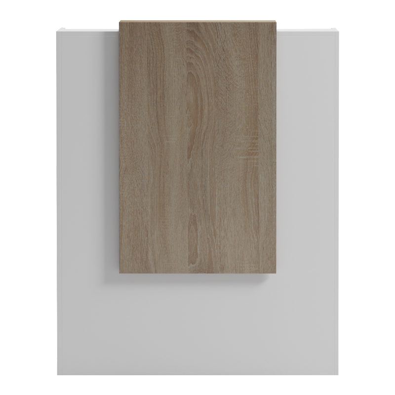 Recepsion Zowel pakoworld me LED i bardhë - sonoma 90x40x110cm