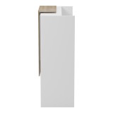 Recepsion Zowel pakoworld me LED i bardhë - sonoma 90x40x110cm