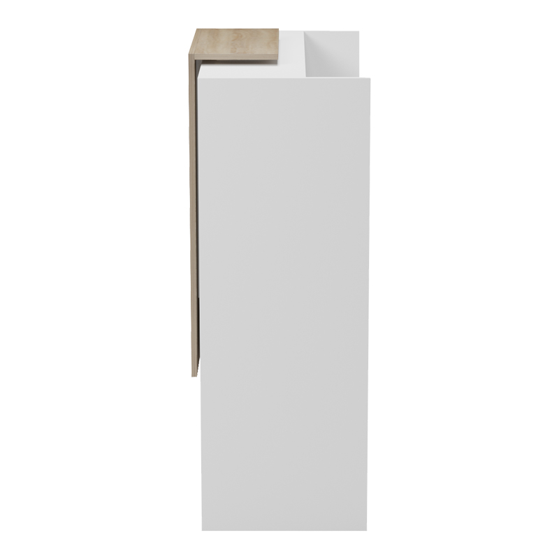 Recepsion Zowel pakoworld me LED i bardhë - sonoma 90x40x110cm