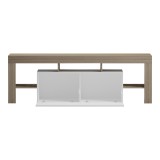 Kabinet TV Liner pakoworld SONOMA-e bardhë 150x40x50cm