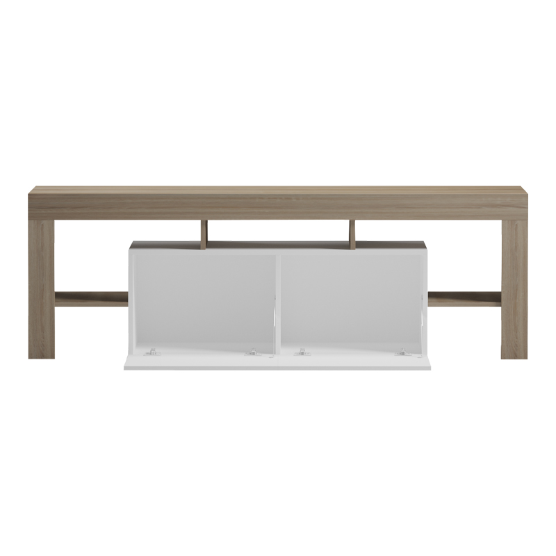 Kabinet TV Liner pakoworld SONOMA-e bardhë 150x40x50cm