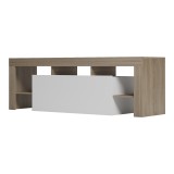 Kabinet TV Liner pakoworld SONOMA-e bardhë 150x40x50cm