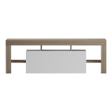 Kabinet TV Liner pakoworld SONOMA-e bardhë 150x40x50cm