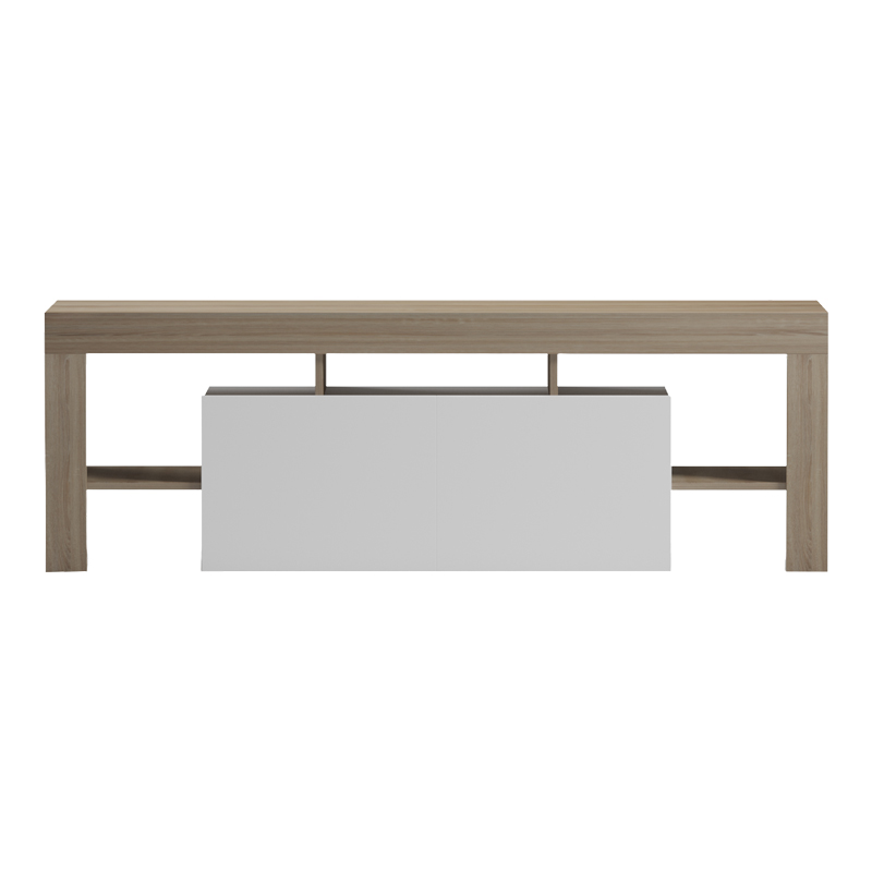 Kabinet TV Liner pakoworld SONOMA-e bardhë 150x40x50cm