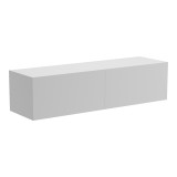 Komodinë TV e montuar në mur me led Rival pakoworld e bardhë 120x35x30cm