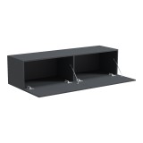 Kabinet TV i montuar në mur me led Rival pakoworld antracit 120x35x30cm