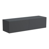 Kabinet TV i montuar në mur me led Rival pakoworld antracit 120x35x30cm