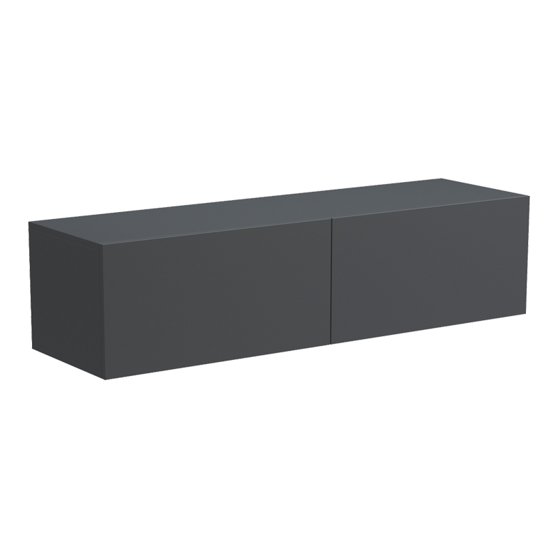 Kabinet TV i montuar në mur me led Rival pakoworld antracit 120x35x30cm