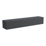 Kabinet TV i montuar në mur me led Rival pakoworld antracit 180x35x30cm