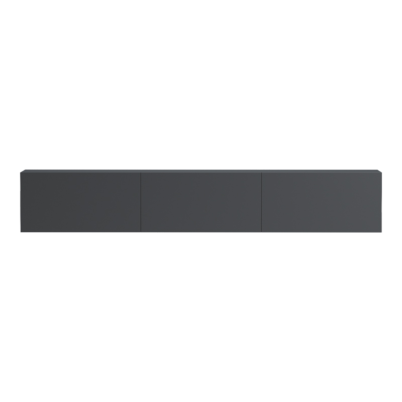 Kabinet TV i montuar në mur me led Rival pakoworld antracit 180x35x30cm