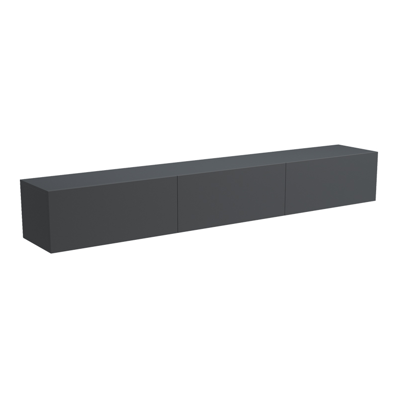 Kabinet TV i montuar në mur me led Rival pakoworld antracit 210x35x30cm