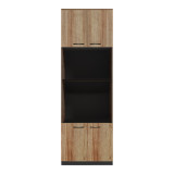 Dollap kuzhine Rowan pakoworld në nuancë gri e errët-lisi 60x42x182cm