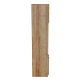 Dollap kuzhine Rowan pakoworld në nuancë gri e errët-lisi 60x42x182cm