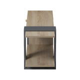 Komodinë TV Standi pakoworld në sonoma-antracit 120x25x36.8cm
