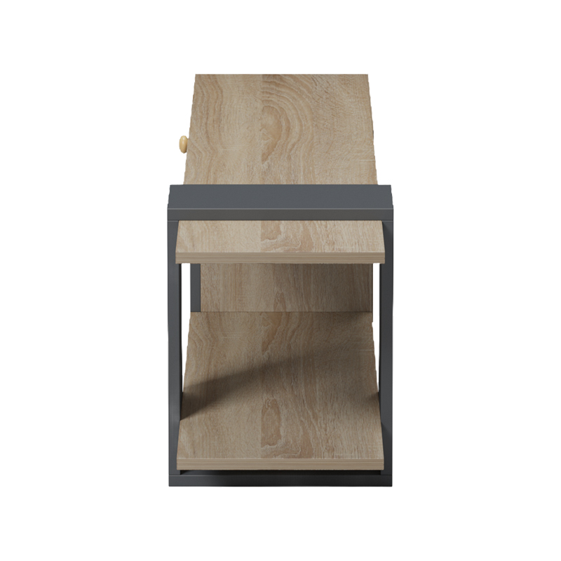 Komodinë TV Standi pakoworld në sonoma-antracit 120x25x36.8cm
