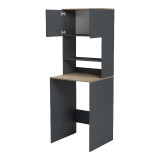 Mobilje lavanderie Chaxe pakoworld antracit-sonoma 65x32.5x183.6cm