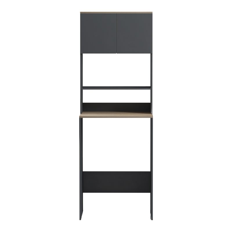 Mobilje lavanderie Chaxe pakoworld antracit-sonoma 65x32.5x183.6cm