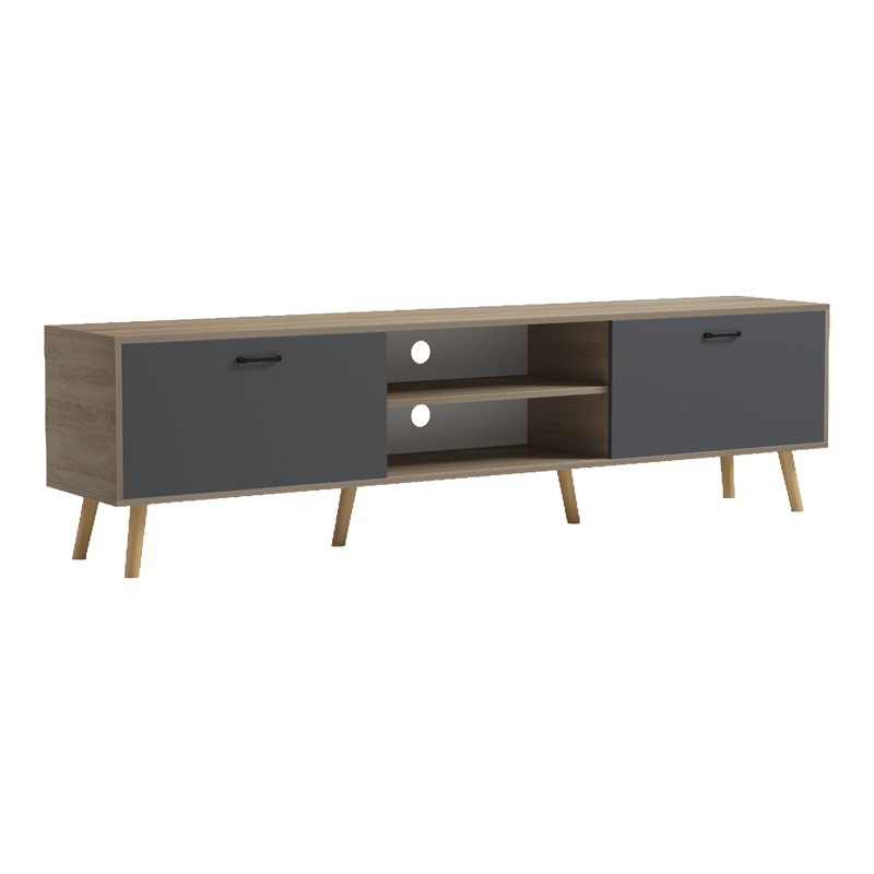 Mbajtëse TV Gorna pakoworld sonoma-antracit 180x35x48.6cm