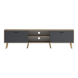 Mbajtëse TV Gorna pakoworld sonoma-antracit 180x35x48.6cm