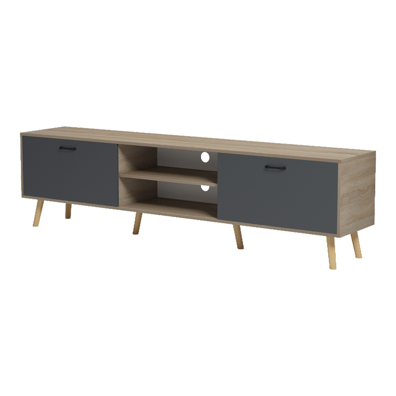 Mbajtëse TV Gorna pakoworld sonoma-antracit 180x35x48.6cm