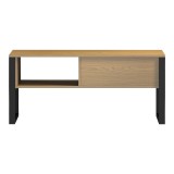 Tavolinë kafeje Bendon pakoworld arrë e çelur - metal i zi 100x60x44.5cm