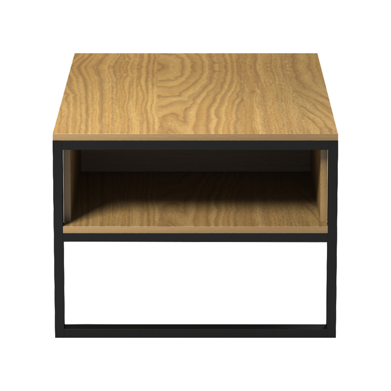 Tavolinë kafeje Bendon pakoworld arrë e çelur - metal i zi 100x60x44.5cm