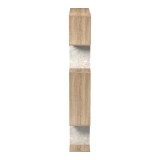 Bibliotekë Mito pakoworld sonoma-pamje mermeri bezhë 108.5x25x161cm