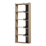 Bibliotekë Corpus pakoworld sonoma - antracit 61x22x162cm